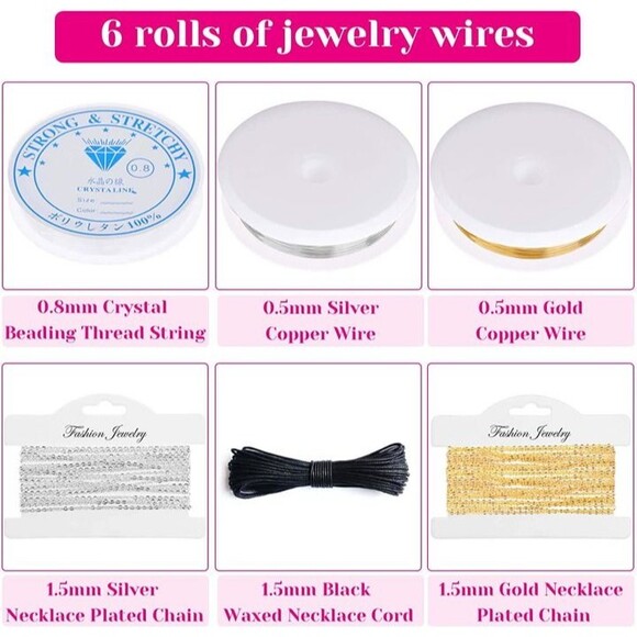 Jewelry Making Supplies Kits for Adults with Jewelry Making Tools, - Picture 7 of 9